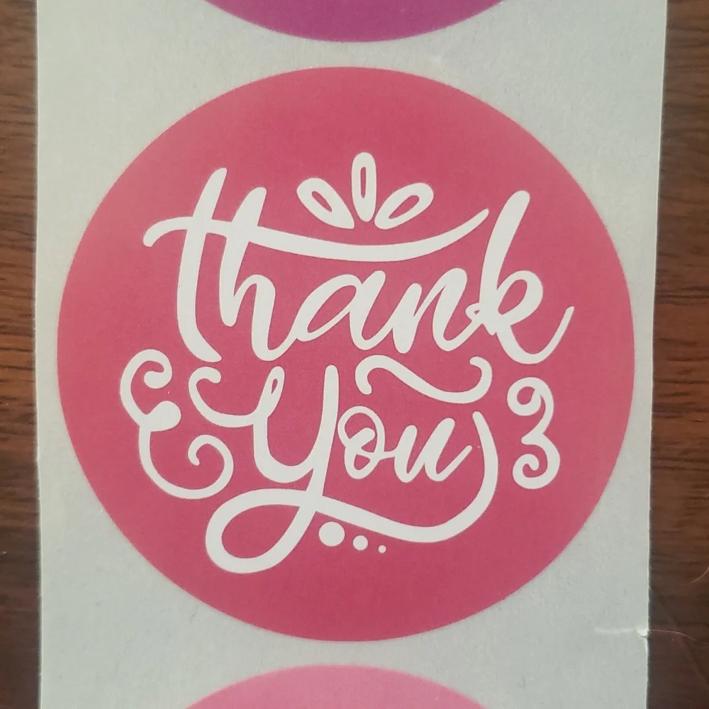 3/$15 THANK YOU STICKERS Set of 50 LARGE 2